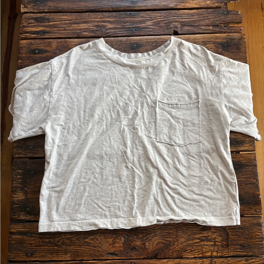 Copper Key Gray Tee with Pocket